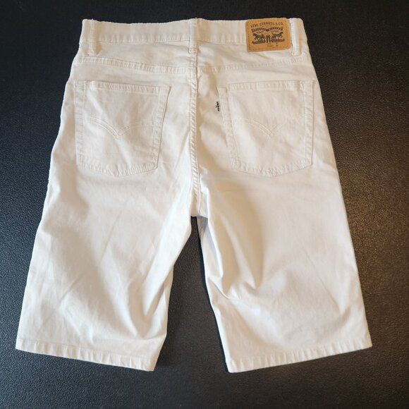 Levis 511 Shorts Slim Fit‎ Womens Size 16 Reg 28x10 White Stretch EUC - Picture 2 of 11